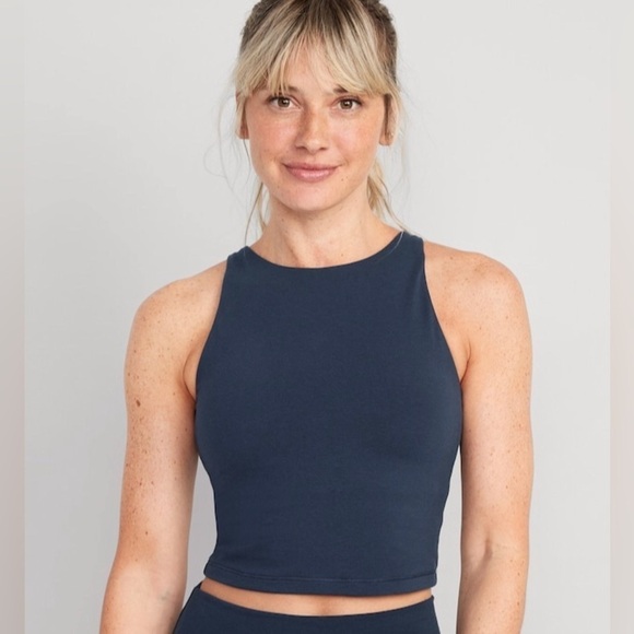NWT! In the Navy Light Support PowerChill Longline Sports Bra Tank - Size XXL💛 - Picture 1 of 7